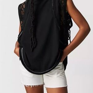 Free People Black Knit Top - Table for two